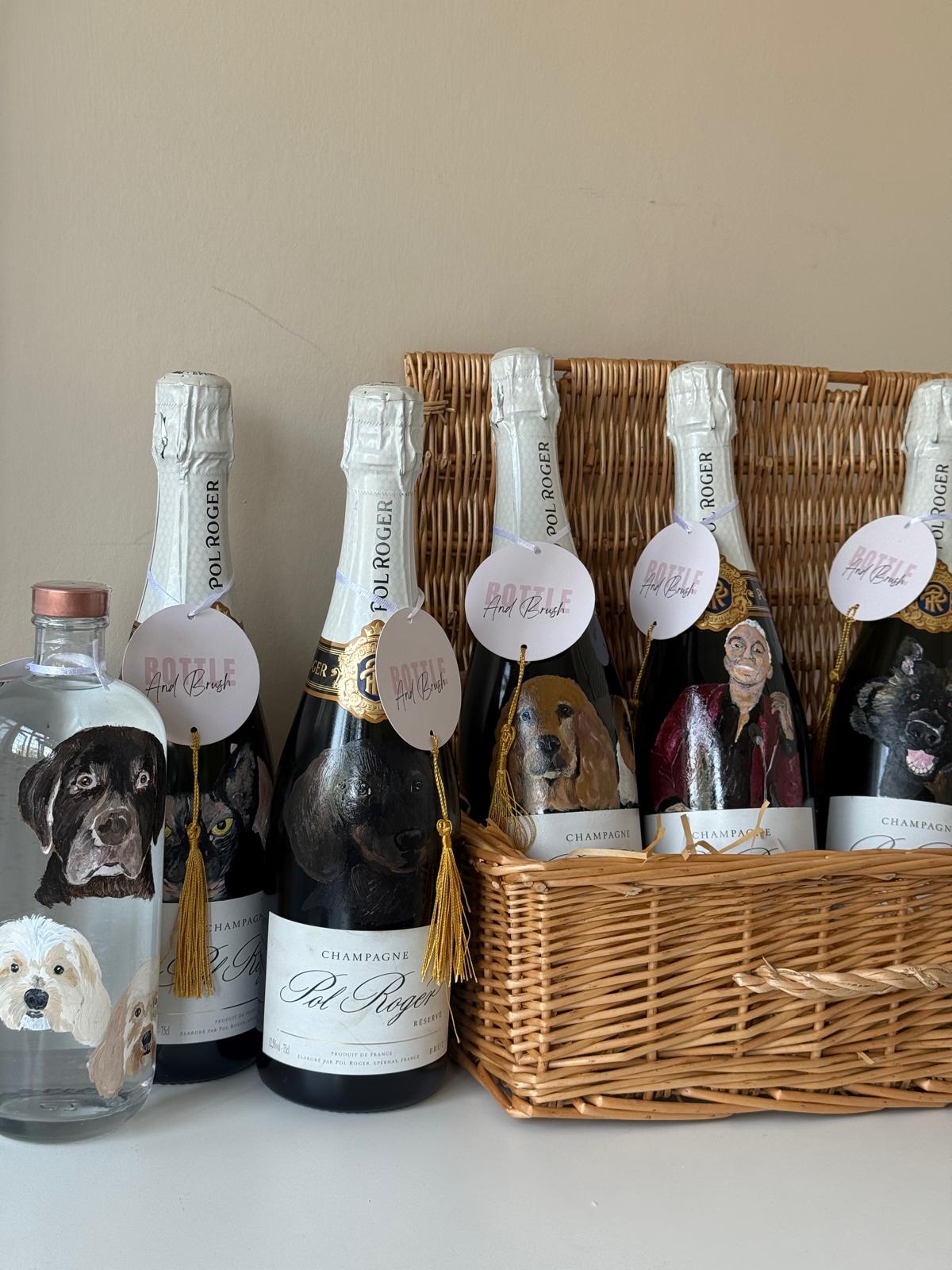 Personalised bottles for the Britain's Got Talent judges. Celebrity gifting