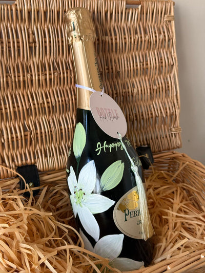 70th birthday personalised gift with white lilies