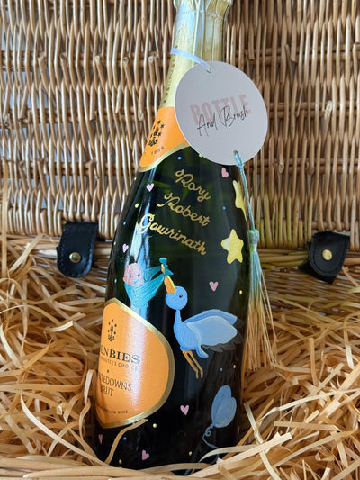 Hand painted baby shower gift