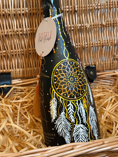 Hand painted personalised bottle for birthday gift