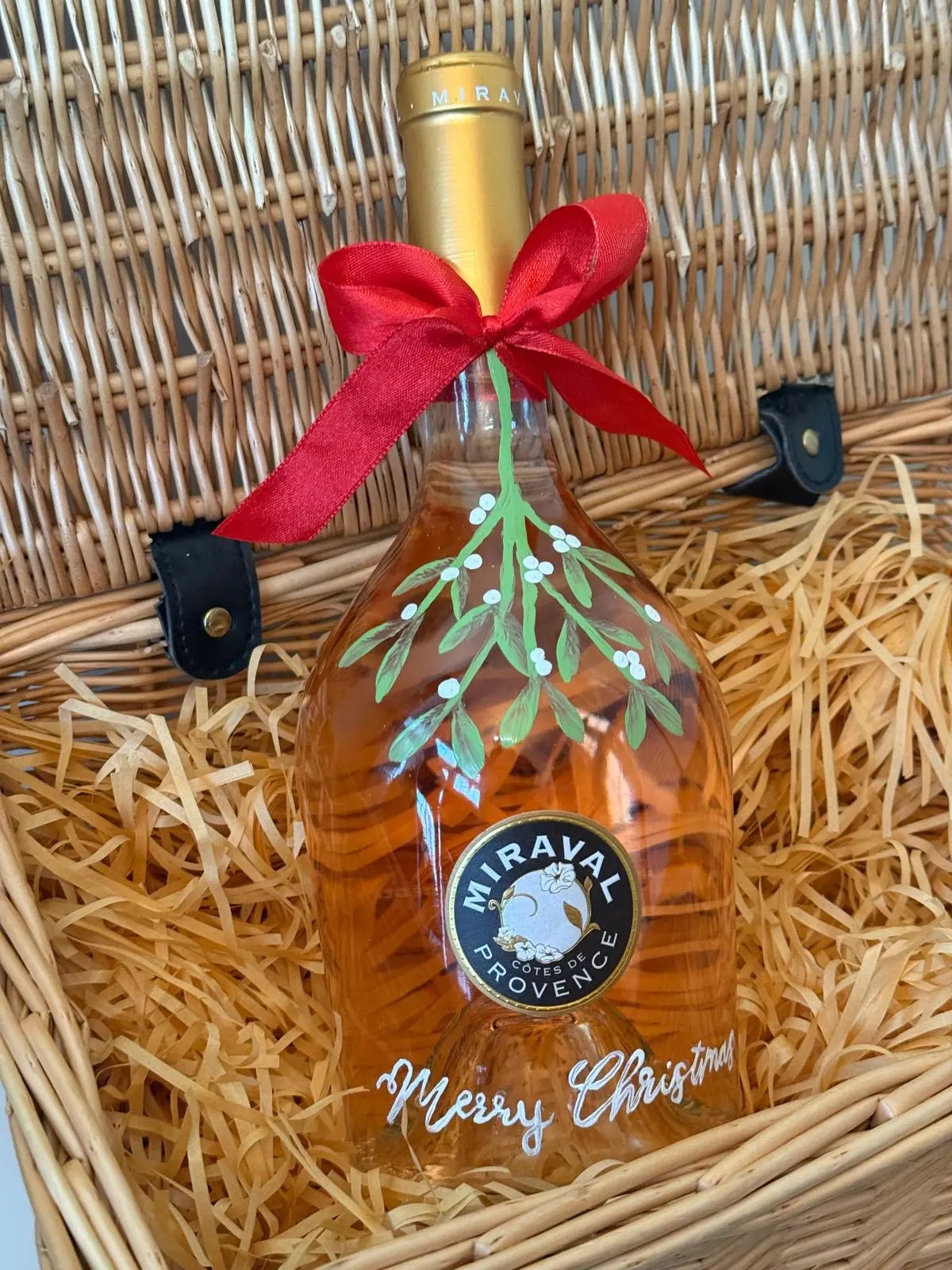 Christmas Bottle (Hand Painting Only) Bottle and Brush