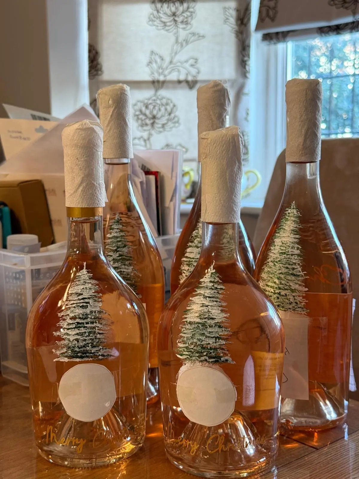 Christmas Bottle (Hand Painting Only) Bottle and Brush